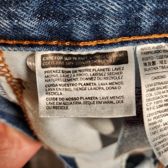 Levi's 505 Jeans Men's 36X32 Blue Straight Regular Fit‎ - Picture 8 of 16